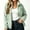 Green, variant on Women's Fleece Jacket Zip Up High Neck without Hood Warm Bed Jackets Long Sleeve Cozy Fluffy Fuzzy Sweater Coats Black