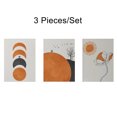 thumbnail image 4 of Electronicheart 3Pcs Abstract Painting Unframed Art Pattern Picture Wall Simple Artwork Hanging Poster Interior Decoration for Office, 4 of 6