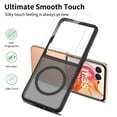 thumbnail image 3 of Dteck for Motorola Razr Ultra 2025 Magnetic Case with Screen Protector, Compatible with MagSafe, Ultra Slim Lightweight Anti Yellowing Phone Cover Durable Rugged Shockproof TPU,Black, 3 of 5