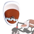 thumbnail image 3 of Asiento de para niños, sillín de con respaldo bajo, asiento de kart, sillín con respaldo para niños pequeños, vehículo de equilibrio Blanco y naranja, 3 of 8