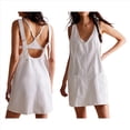 thumbnail image 3 of Minivestido Vaquero para Mujer, con Tirantes Ajustables, Falda Alta, Informal, Tipo Enterito Vaquero. L, 3 of 8