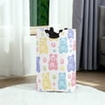 thumbnail image 6 of Yayeee Freestanding Laundry Hamper with Handle Collapsible Large Storage Basket for Clothes, Colorful Gummy Bears Pattern, 6 of 7