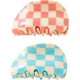 thumbnail image 1 of WeiHuan Toys Store Pinzas para el cabello grandes, pasadores de tortuga, pinzas para mujeres, agarre antideslizante, diseño de celosía, pinzas para el cabello, pinzas estéticas, pinzas a cuadros, acce, 1 of 5