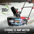 thumbnail image 2 of PowerSmart 18-inch Corded Electric Snow Blower , Snow Thrower with 120V 15-Amp Motor, 700lbs/min, 2 of 11