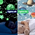 thumbnail image 4 of Liderstar Solar System Glow-in-the-Dark Planets and Stars Ceiling Wall Decal Stickers for Kids & Teens, 4 of 9