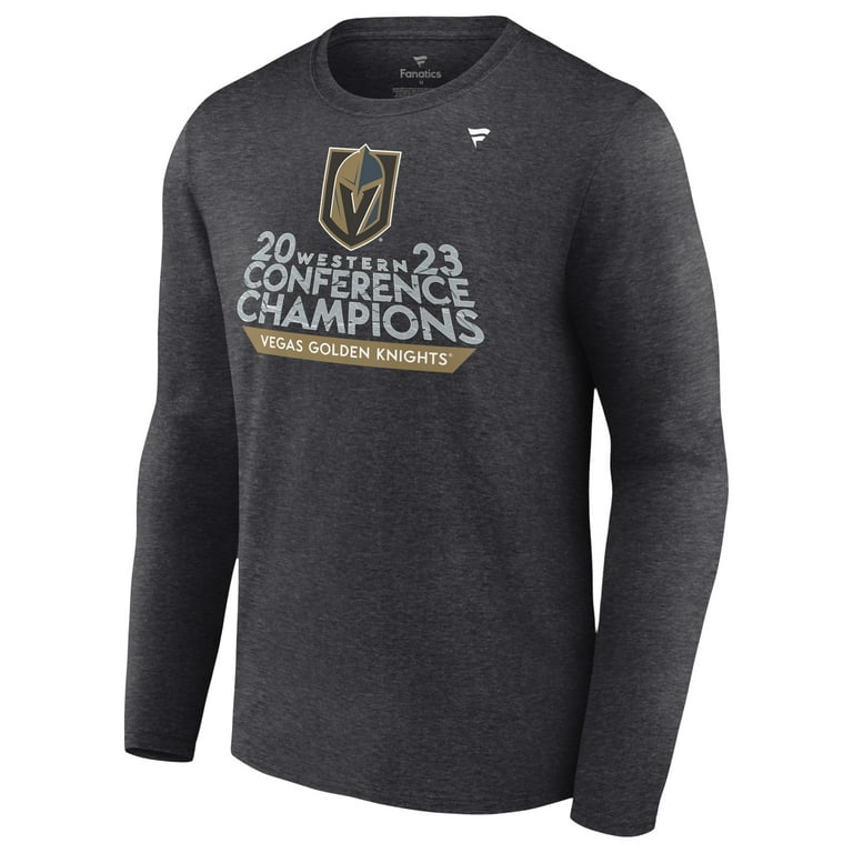 Men's Vegas Golden Knights Fanatics Branded Heather Gray 2023 Stanley Cup  Champions Locker Room T-Shirt