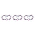 thumbnail image 3 of Qarigey Hermosa de acero inoxidable de cristal en forma de corazón cadenas de bricolaje hecho a mano de vidrio elegante amistad brazalete Type1 NO1, 3 of 6