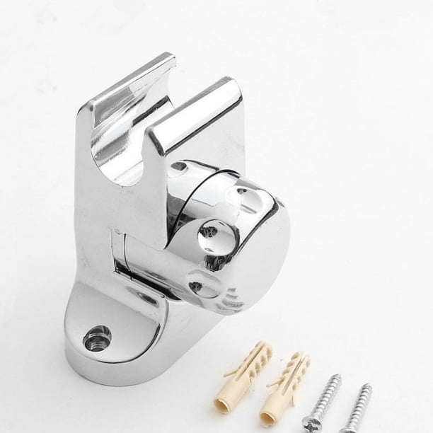 Juego de 1 soporte de ducha universal, soporte de cabezal de ducha ajustable, soporte de pared enchufable para asiento de rociador móvil ajustable de múltiples ángulos totalmente galvanizado
