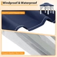 thumbnail image 4 of Yeshouse Carpa plegable de 4 x 4 metros (13 x 13 pies) para todo tipo de clima con mosquitera - Refugio solar de acero resistente de 6 lados con bolsa de transporte - Carpas tipo pabellón para patio, 4 of 9