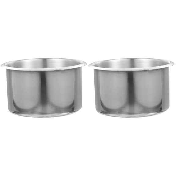2 Count Seat Kit Stainless Steel Cup Holder Poker Table Yacht Individual