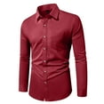 thumbnail image 5 of purcolt Mens Dress Shirts Slim Fit Long Sleeve Stretch Dress Shirts Business Casual Regualr Fit Button Down Shirt, 5 of 5