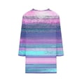 thumbnail image 4 of Fznquz 3/4 Length Sleeve Women's Tops V Neck Pink Casual Blouse Graphic Loose Tunic Fall Women's Winter Fashion,S, 4 of 5