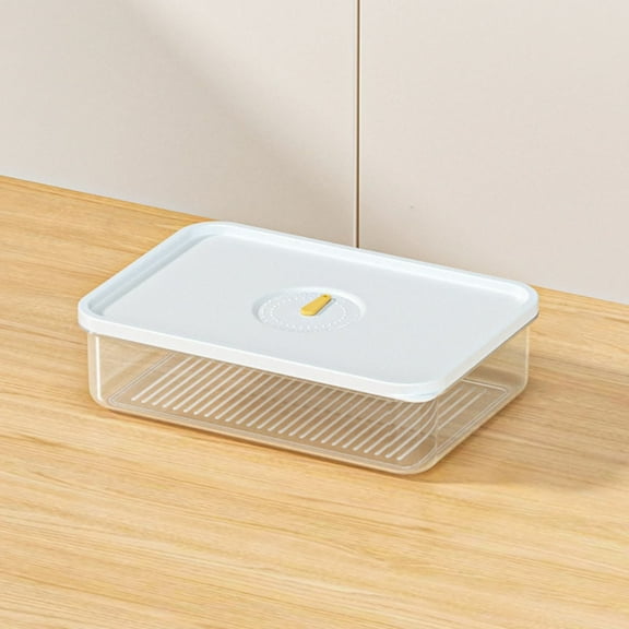 Ikeay Large 950Ml Food Storage Containers with Lids - Stackable Freezer-Safe Bpa-Free Plastic Organizer Box for Pantry, Fridge, Meal Prep & Snacks (4-Pack)