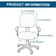 thumbnail image 3 of Funda para silla de oficina, 2 piezas, elástica, para ordenador, oficina, universal, para asiento de silla, fundas elásticas para silla giratoria, fundas protectoras lavables de licra para, 3 of 7