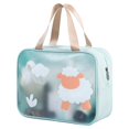 thumbnail image 1 of Bolsa de maquillaje transparente Bolsa de cosméticos impermeable de PVC Viaje transparente grande T, 1 of 5