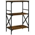 thumbnail image 5 of vidaXL Bookcase Modern 3-Shelf Black Engineered Wood, 5 of 65