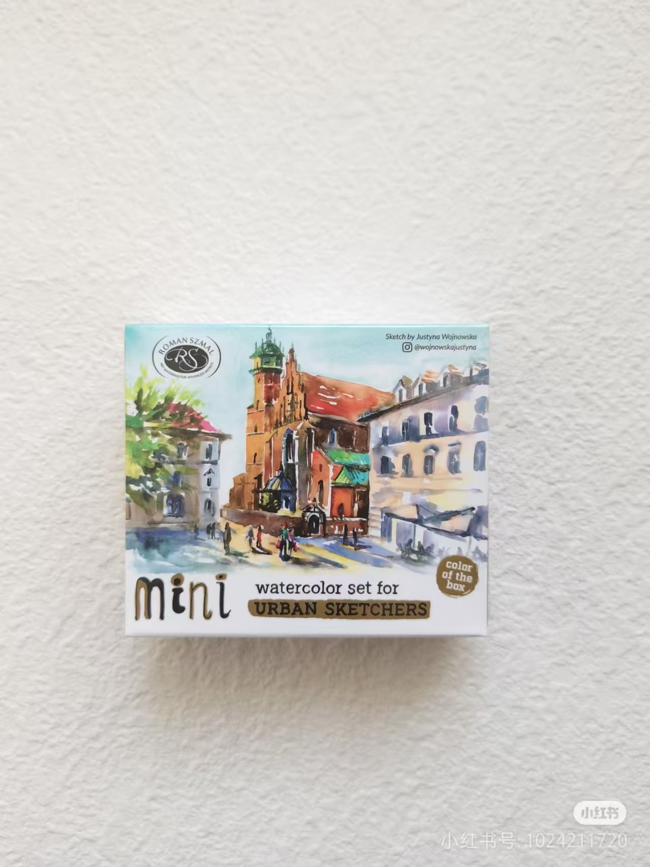 Roman Szmal Artists Mini Metal Box 8 Half Pans Solid Watercolors Set