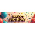 thumbnail image 4 of LUUFILx Happy Birthday Ocean Theme Banner Backdrop Underwater Party Supplies Decorations Photography Props Vibrant Balloons Colorful Design Celebration, 4 of 8