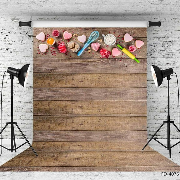 Cake Food Wooden Board Floor Photoph Shooting Photography Background Baby Shower Children Portrait Photo Studio Prop Backdrop