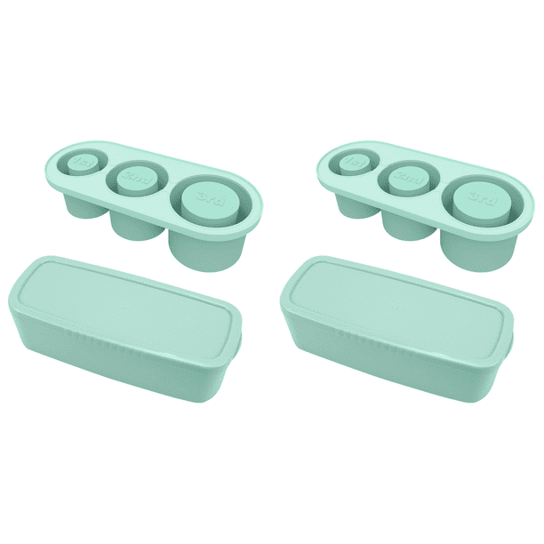 Molde para Cubitos Hielo Con Tapa Mini Bandeja Tazas 30 A 40 Onzas () Verde