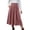 Pink, variant on yillto Womens Corduroy Skirts Pleated High Waist Flowy Loose Fall Winter Long Skirt with Pockets S-XXXL