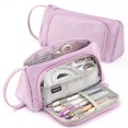 thumbnail image 1 of Estuche para lápices grande Sincero violeta claro 3 compartimentos, 1 of 5