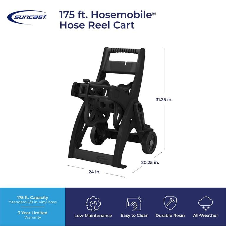 Suncast Hosemobile 175ft Hose Reel Cart with Wheels photo 4