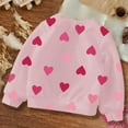 thumbnail image 6 of KyCheLot Girls Print Prints Valentine Print Cute Crewneck Long Sleeve Sweatshirt Tops for 1-13 Years, 6 of 7