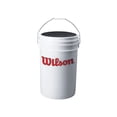 thumbnail image 1 of Wilson Sporting Goods Ball Bucket with Lid, White, 1 of 1