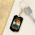 thumbnail image 6 of Crashing Is Part Of Cycling Stainless Steel or 18k Gold Premium Swivel Dog Tag Keychain, 6 of 10