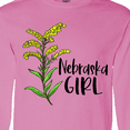 thumbnail image 4 of Inktastic Nebraska Girl Goldenrod Flower Long Sleeve T-Shirt, 4 of 5