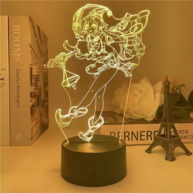 Luz nocturna LED 3D Plants vs Zombies Yanfeis que cambia de color