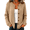 Khaki #1, variant on Dresfit Women's Cardigan Sweaters Button Down Chunky Knit Blouses Sweater Long Sleeve Crew Neck Work Coats Winter Fall Dressy Knitted Tops XL
