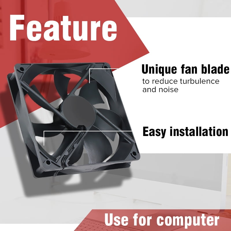 USB Cooling Fan Silent Computer Case PC CPU DC 5V Cooler Heat dissipation Black