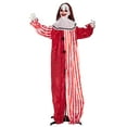 thumbnail image 1 of Outsunny Life Size Halloween Animated Clown, Scary Halloween Decorations, 1 of 10