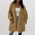 thumbnail image 2 of Breezora Oversized Long Cardigan For Women Trendy Knit Sweater Coat Winter Fashion Outerwear Comfortable L Size Rose Gold, 2 of 5