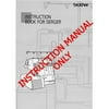Brother PL-2100 Overlock Serger Machine Owners Instruction Manual