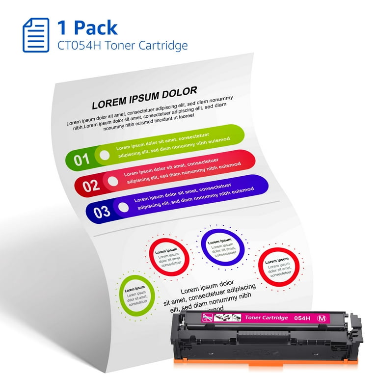 Canon CRG-054 Toner Cartridge 4Pack for MF644Cdw MF641Cw LBP622Cdw