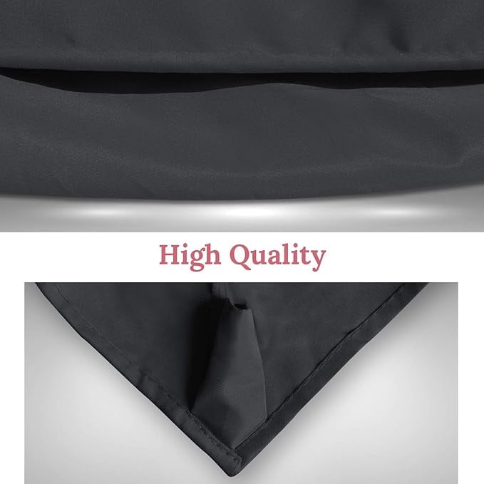ALUVIERA 6-Rib 10'x6.5' Patio Umbrella Replacement Canopy for Outdoor