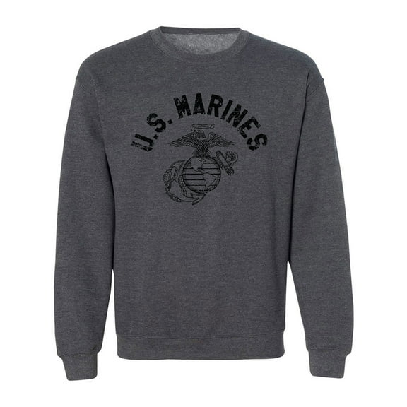 U.S. Marines Vintage Arch Black Ink Crewneck Sweatshirt