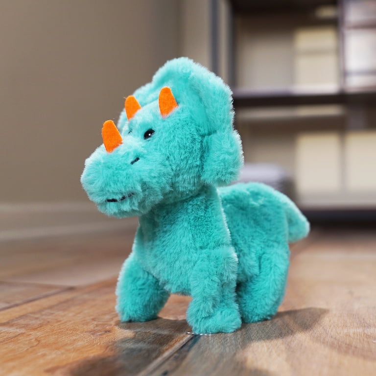 Kid Connection Miniature Electronic Walking Pet Triceratops Teal