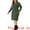 Army Green, variant on DARING DIVA Plus Size Sweater Fall Crew Neck Long Sleeve Dress 1X Black