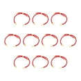 thumbnail image 1 of 10 pulseras deslizantes ajustables de nailon, pulseras retorcidas (225 mm) - Metal amigable áurea roja, 1 of 9