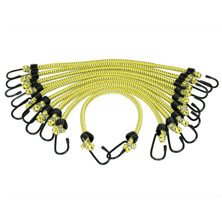 K-Tool 73830 10pk of 3/8" x 18" General Purpose Braided Bungee Cord