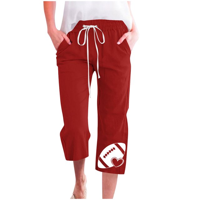 Pantalones de Mujer Casual Cintura Elástica con Impresión de Pascua, Sueltos Pantalones de Pierna Ancha Recta para Toda la Temporada