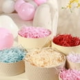 thumbnail image 3 of CHUANK 1 Pack  3.53oz Crumpled Colorful Raffia Paper Raffia Stuffing  DIY Valentine‘s Day Candy Box Decoration Birthday Wedding Creative Gift Box Packaging Filling Decorative Materials  R, 3 of 7