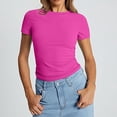 thumbnail image 3 of Blouses for women dressy casual Polyester,Spandex Soft Clothing L Red womens blouses, 3 of 4