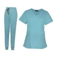 thumbnail image 1 of Uniformes de Travail Infirmière Vêtements de Travail Lavage en Machine Robuste Multi-Poches, 1 of 10
