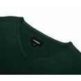 thumbnail image 4 of Krumba Chandail Classique à Enfiler Surdimensionné en Coton à Col en V pour Homme 5TG Vert, 4 of 6
