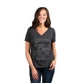 thumbnail image 2 of Super Cool Nurse Women's Fashion Relaxed V-Neck T-Shirt Tee Charcoal Grey X-Large, 2 of 3